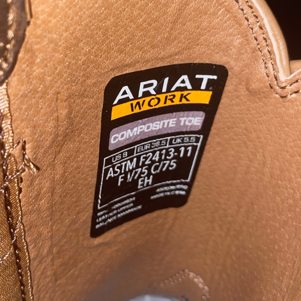 Ariat women’s Tracey pull-on composite toe dusted brown size 8 4LR - Picture 9 of 12